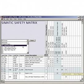 SIMATIC Safety Matrix