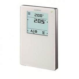 QMX3.P34 - Room operator unit KNX with temperature sensor, segmented backlit display, touchkeys