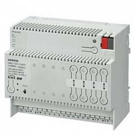 N 522/03 - Модуль управления жалюзи N 521, 4х230V AC 6A, с распознаванием конечных точек хода, для установки на DIN-рейку, 4 ТЕ
