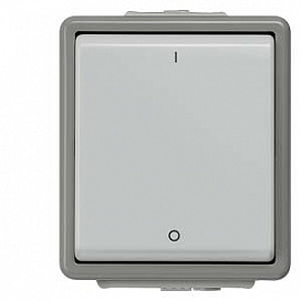 Выключатель с символами I/O, двухполюсный, 2 НО