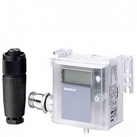 QBM410.. - Air duct differential pressure sensor, DC 4...20 mA, with calibration certificate