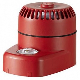 RoLP-LX-RW - Sounder beacon with red housing and white flash color